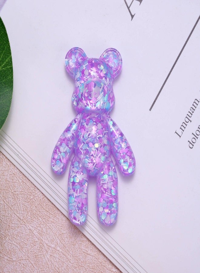 Aesnefe Pocket Bear Hug, Anxiety Relief Gifts, Mental Health Positivity Gift, Autism Fidget Gift, Stress Relief Gifts for Her, Comforting Bear for Son Daughter Back to School, Purple - Image 2